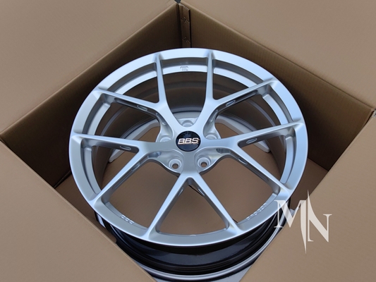 BBS FI R چرخ 20 21 اینچ 5x112 نقره سفارشی جعل شده برای آئودی R8 در دسترس