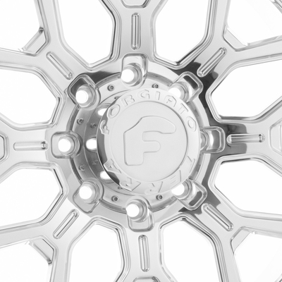 چرخ‌های نقره‌ای روشن Forgiato Flusso-T 6061-T6 Lugs 4-8