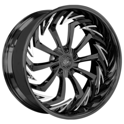 LF-777 3PC Options Lexani Forged Wheels Spokes Staggered