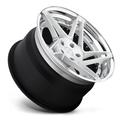 Rotiform CHD-T Deep Dish Concave Wheels Chrome 3PC JWL VIA