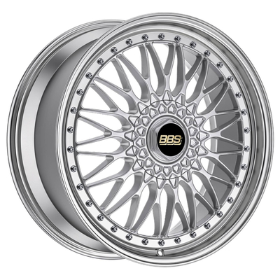 Super Rs نقره ای روشن BBS چرخ های فورج آلومینیومی رینگ 6061-T6