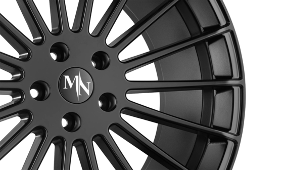 Staggered Spokes Hamann Anniversary Gloss Black Forged Wheels 26 inch