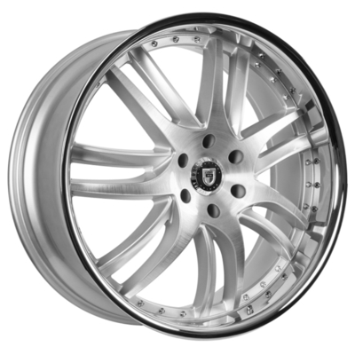 چرخ های فورج 2 عددی پروفیل Lexani با SS Lip Deep Dish 6061-T6 آلیاژ آلومینیوم