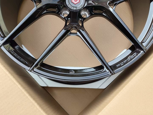 Vossen S21-01 چرخ های فرفورژه صورت مشکی برس خورده