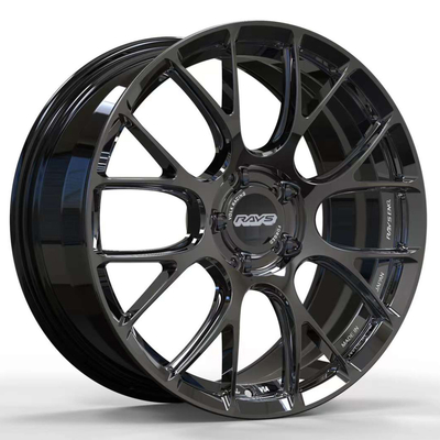 چرخ‌های فورج شده سفارشی فینیش سفارشی Volk Racing G16 براق مشکی براق