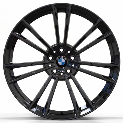 چرخ های فورج شده مشکی براق 20 اینچی برای BMW سری 5