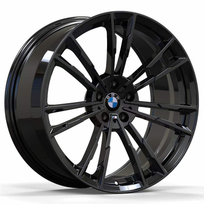 چرخ های فورج شده مشکی براق 20 اینچی برای BMW سری 5