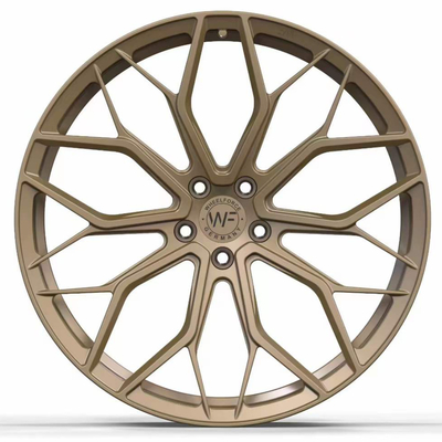 چرخ های مونوبلوک 21 اینچی برنزی Wheelforce SL.1-FF برای BMW Audi Mercedes Benz