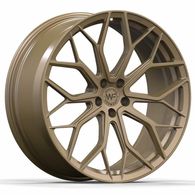 چرخ های مونوبلوک 21 اینچی برنزی Wheelforce SL.1-FF برای BMW Audi Mercedes Benz