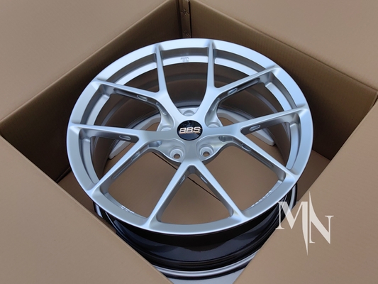 BBS FI R چرخ 20 21 اینچ 5x112 نقره سفارشی جعل شده برای آئودی R8 در دسترس