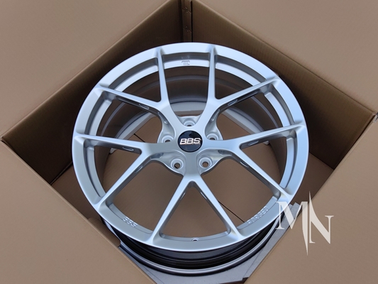 BBS FI R چرخ 20 21 اینچ 5x112 نقره سفارشی جعل شده برای آئودی R8 در دسترس