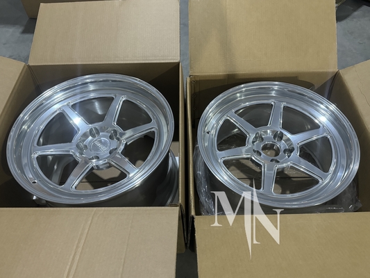 5x112 5x120 ریم های سفارشی کانسی Tandem Corsa Roku نقره اسلحه 350Z 370Z چرخ های آلیاژ