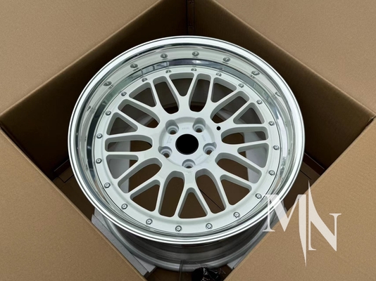 دو قطعه چرخ های سفارشی جعل شده BBS LM LMR لمانز چرخ های طلایی برای BMW 370z 350z