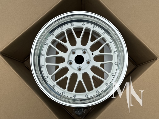 دو قطعه چرخ های سفارشی جعل شده BBS LM LMR لمانز چرخ های طلایی برای BMW 370z 350z
