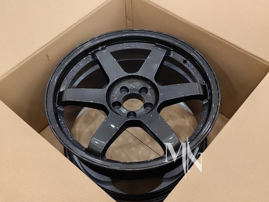 Volk Racing TE37 SL چرخ های سیاه نسخه سوم 4x100 5x120 18 19 20 اینچ دو چرخ سیاه سفارشی