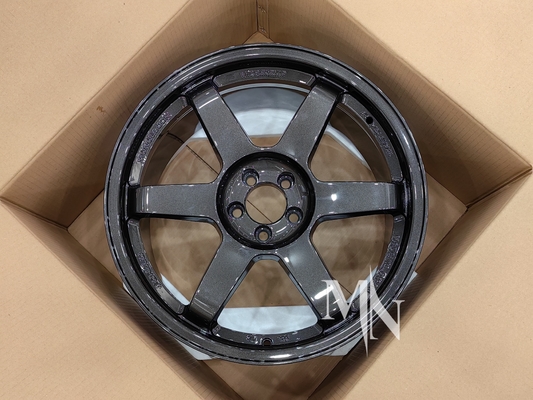 Volk Racing TE37 SL چرخ های سیاه نسخه سوم 4x100 5x120 18 19 20 اینچ دو چرخ سیاه سفارشی
