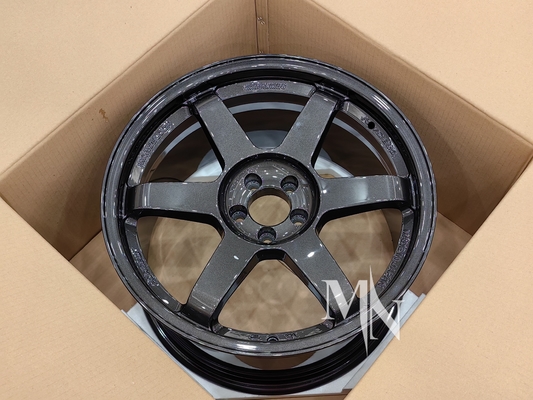 Volk Racing TE37 SL چرخ های سیاه نسخه سوم 4x100 5x120 18 19 20 اینچ دو چرخ سیاه سفارشی
