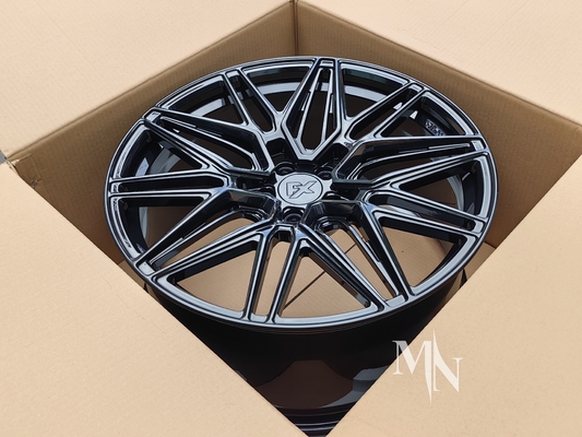 Vossen HF7 چرخ های سیاه درخشان برای آئودی RS6 C5 C6 C7 C8 18 19 20 21 22 اینچ