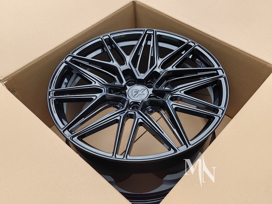Vossen HF7 چرخ های سیاه درخشان برای آئودی RS6 C5 C6 C7 C8 18 19 20 21 22 اینچ