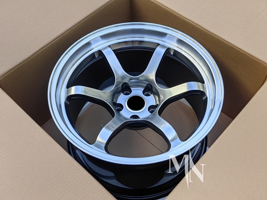 چرخ های Advan R6 برای نیسان GTR R32 R33 R34 R35 18 19 20 اینچ ریم های آلیاژ نسخه سیاه