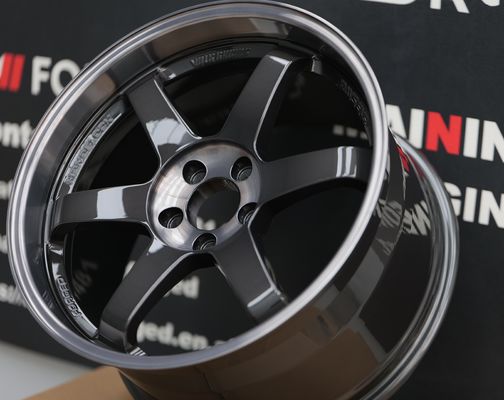 Rays Volk Racing چرخ های جعل شده Te37 SL دو رنگ سیاه