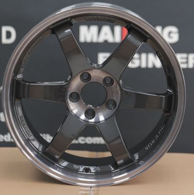 Rays Volk Racing چرخ های جعل شده Te37 SL دو رنگ سیاه