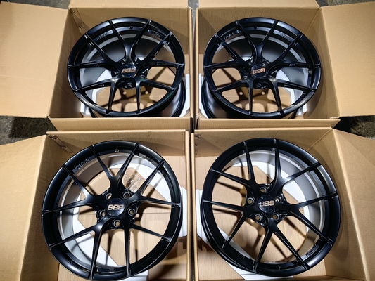 چرخ‌های BBS Fi-R مشکی ساتن، آلیاژ آلومینیوم 6061-T6 چرخ‌های فورج‌شده