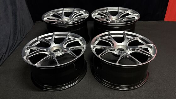 چرخ‌های نقره‌ای الماسی BBS FI R Centerlock برای پورشه 911 991 992 GT3 GT3RS